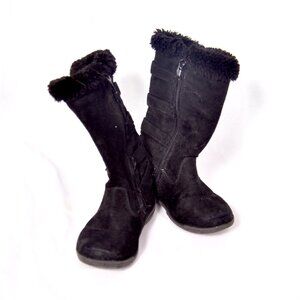 Girls Black Boots LIL Neptune Side Zip Size 9
